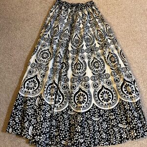 Indian a-line maxi skirt size S